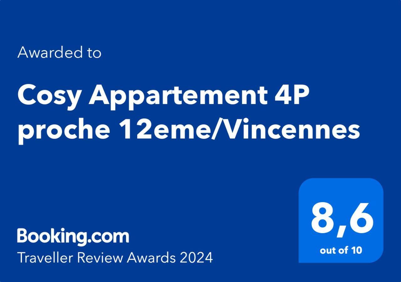 Cosy Appartement 4P Proche 12Eme/Vincennes Charenton-le-Pont Kültér fotó